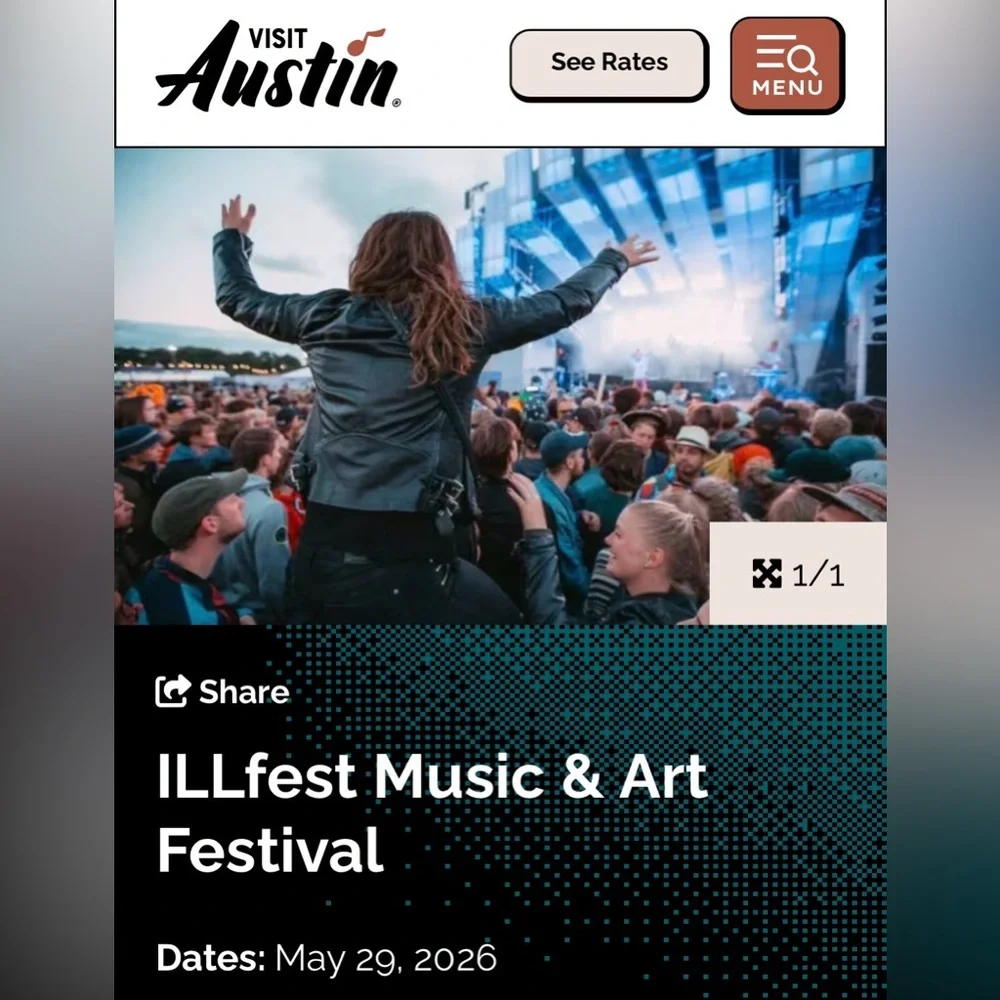 Texas Illfest Holographic Drawstring Backpack - Austin Music Art Festival!
